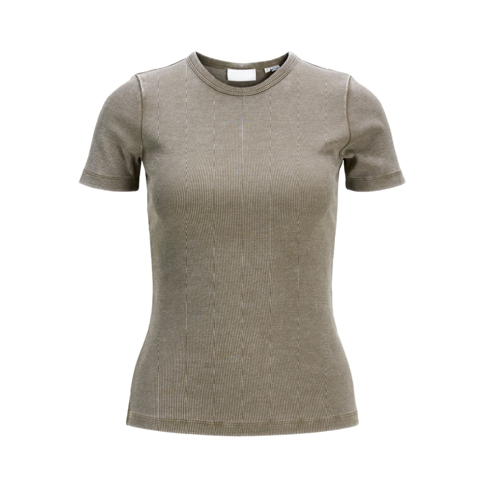 JJXX Frankie Wash Ribbed Tee - Morel