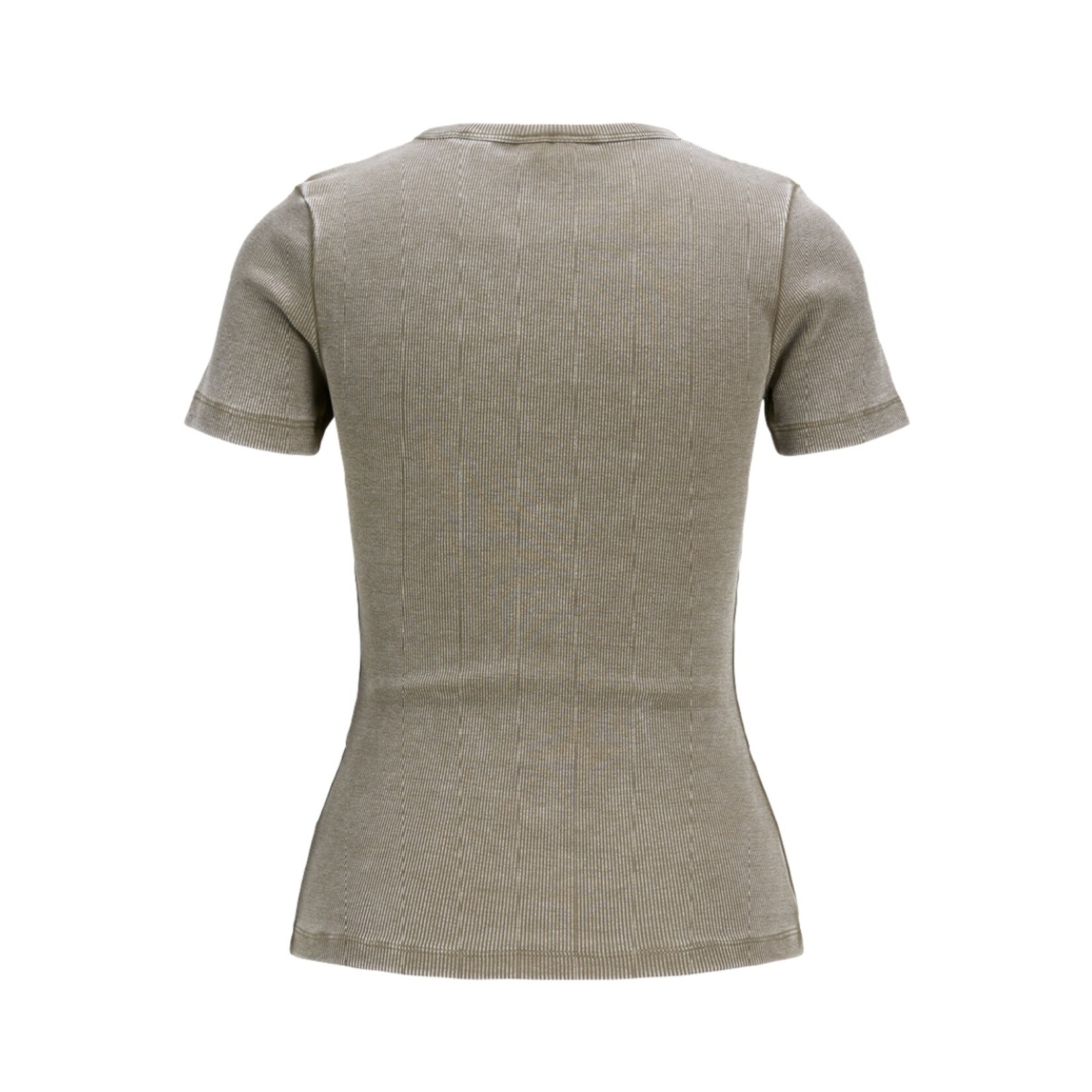 JJXX Frankie Wash Ribbed Tee - Morel