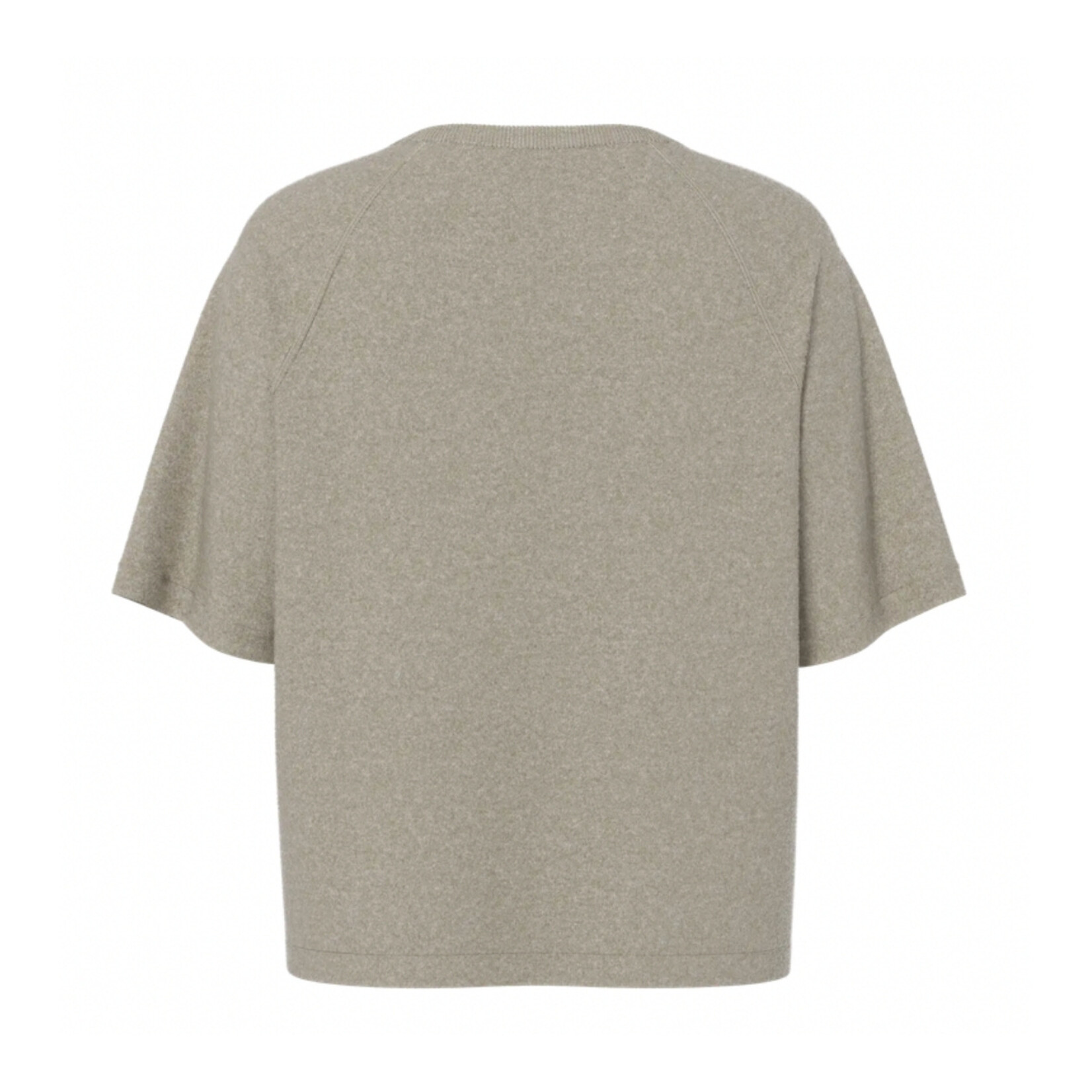 Pieces Brielle Short Sleeve Knit - Crockery
