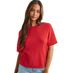 Pieces Brielle Short Sleeve Knit - Lollipop