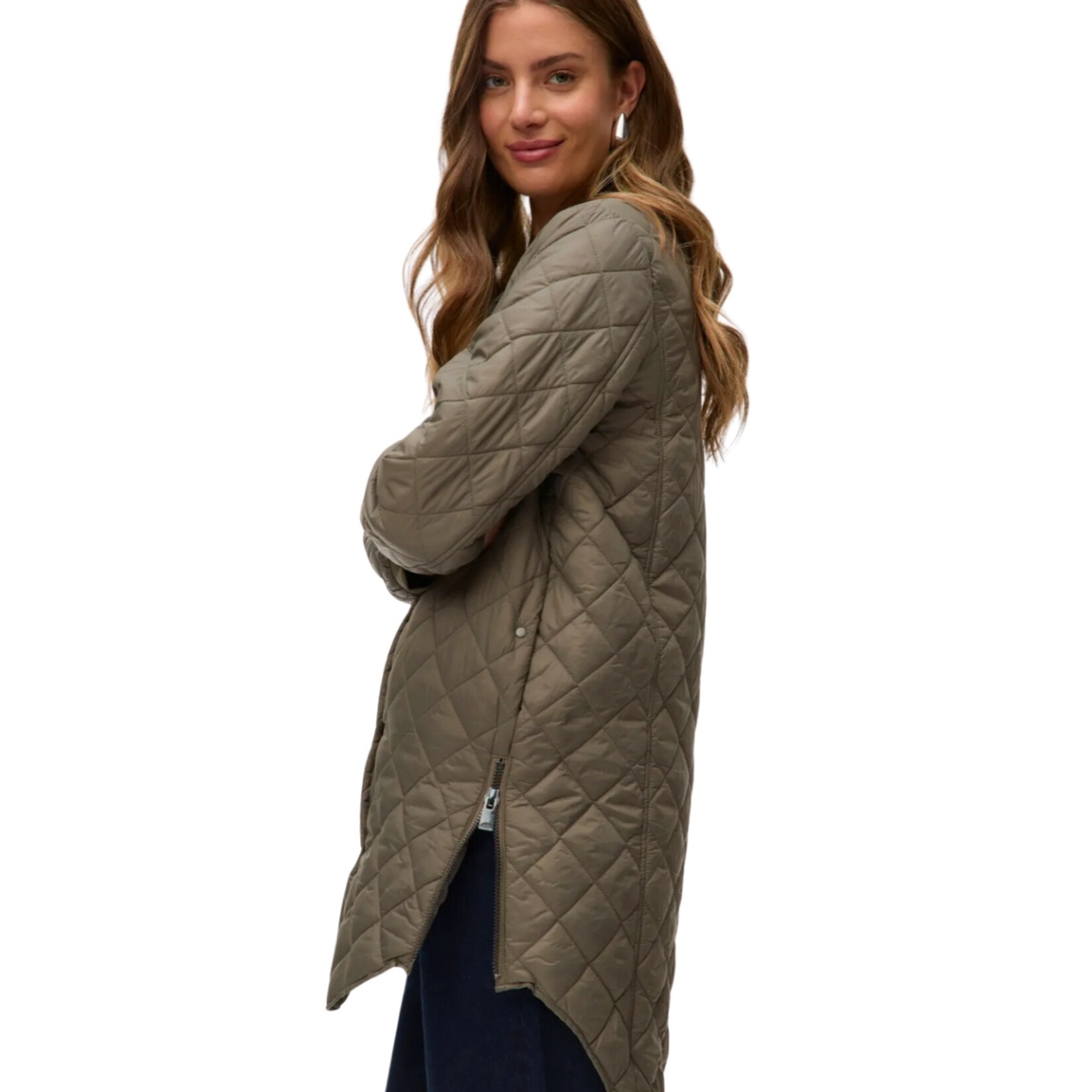 Vero Moda Hayle Quilted Coat - Loden