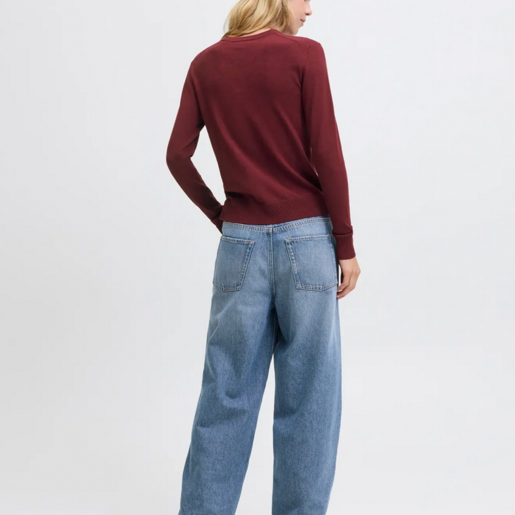 JJXX Celise Crew Neck Knit - Cabernet