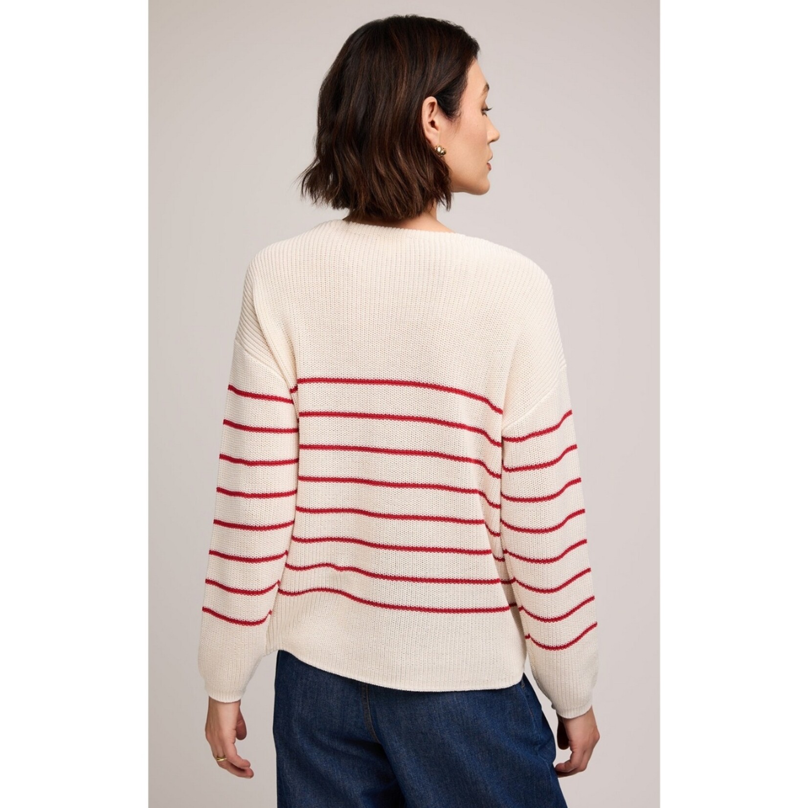 Gentle Fawn Tucker Striped V-Neck