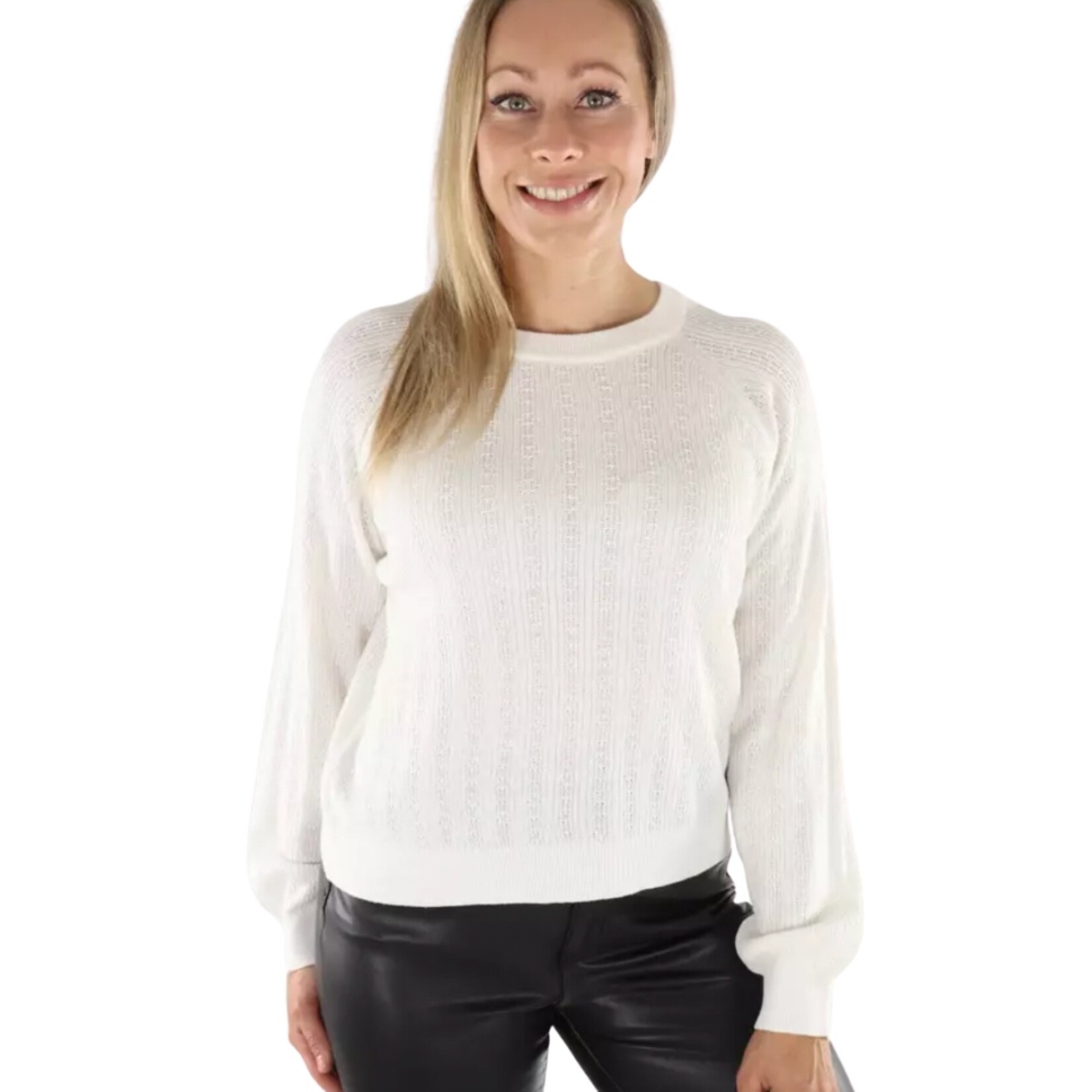 Vero Moda Lexi Raglan Knit - White