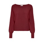 Only Addison Boatneck Rib Knit - Cabernet