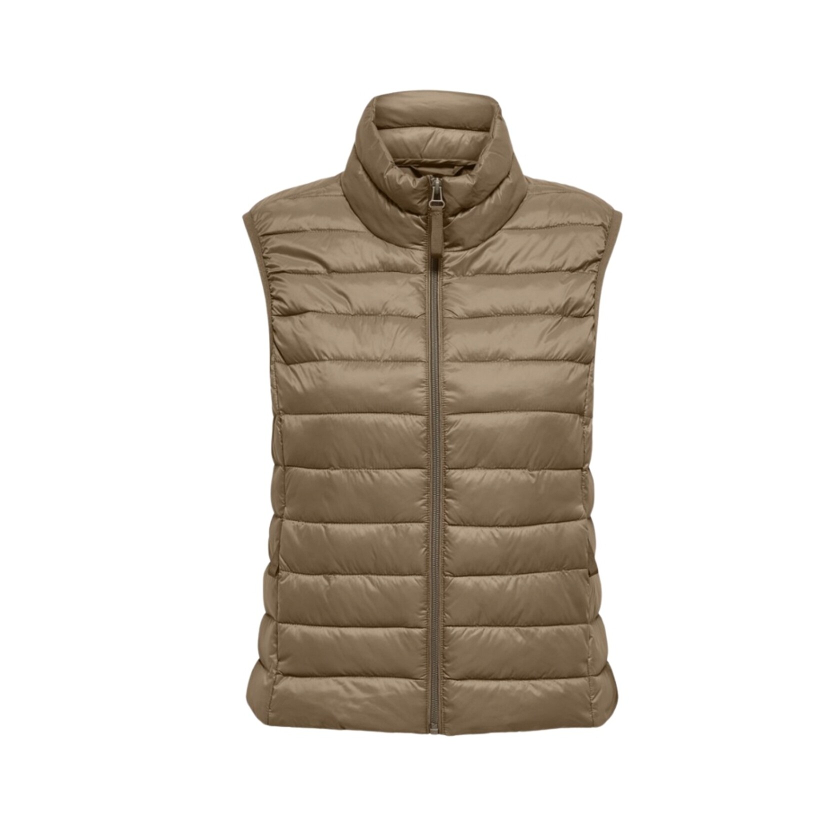 Only Tahia Quilted Vest - Cocoa Créme