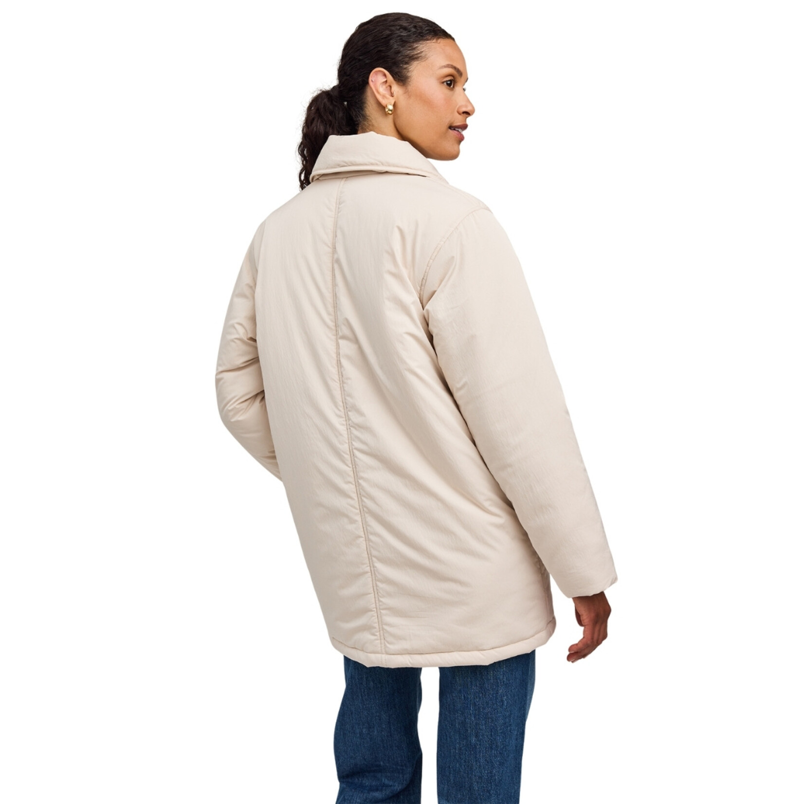 Gentle Fawn Davis Quilted Coat - Cream