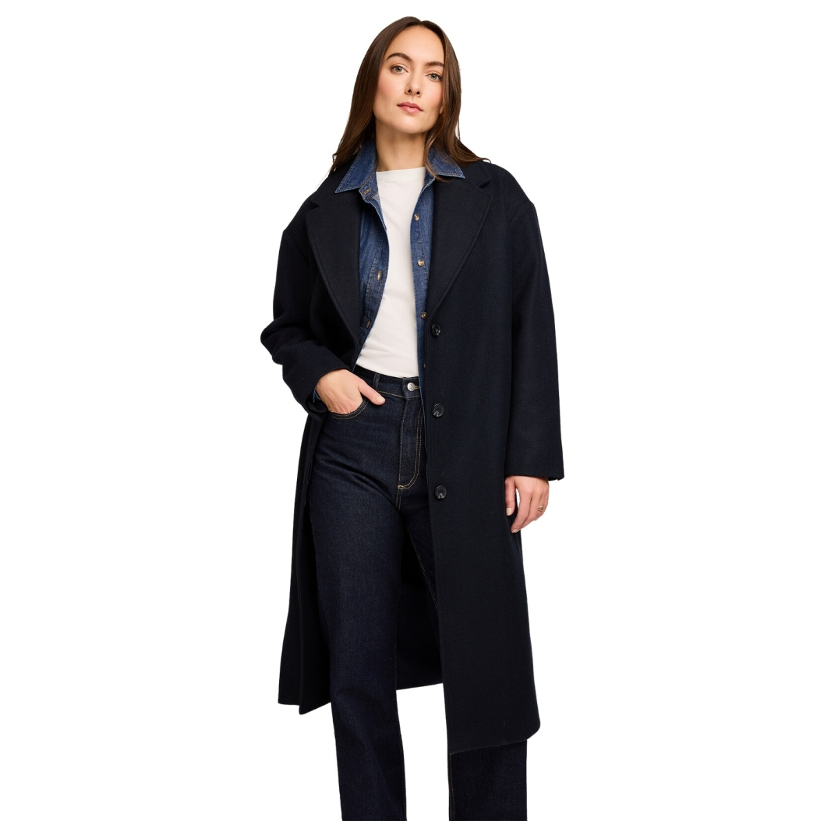 Gentle Fawn Agatha Long Coat - Navy