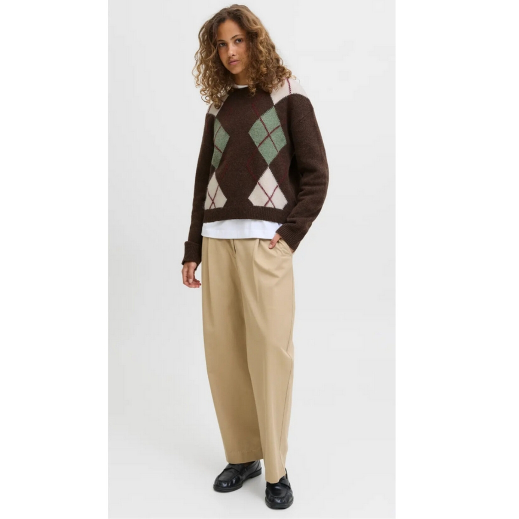 JJXX Harvi Argyle Knit