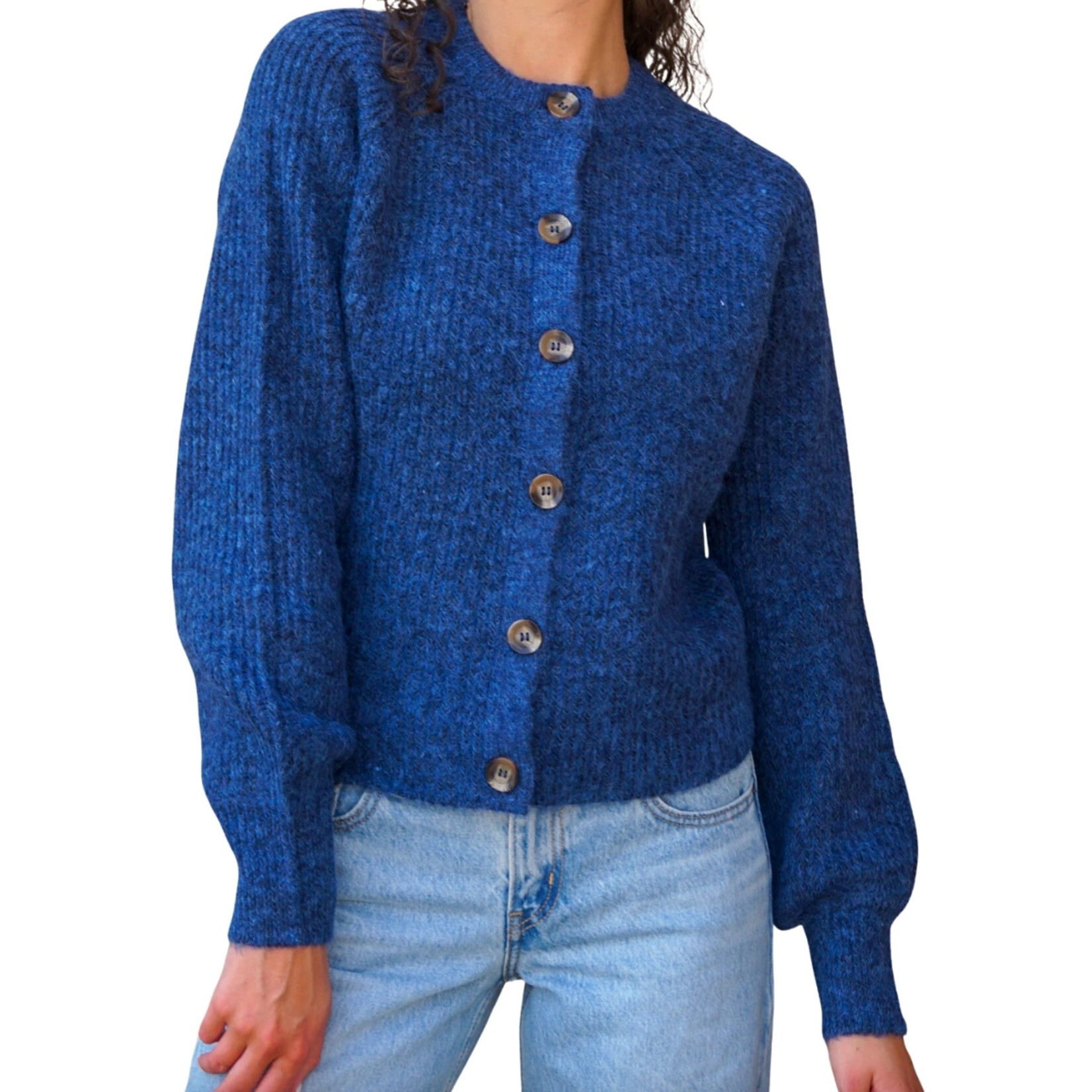 Usha Crew Neck Cardigan