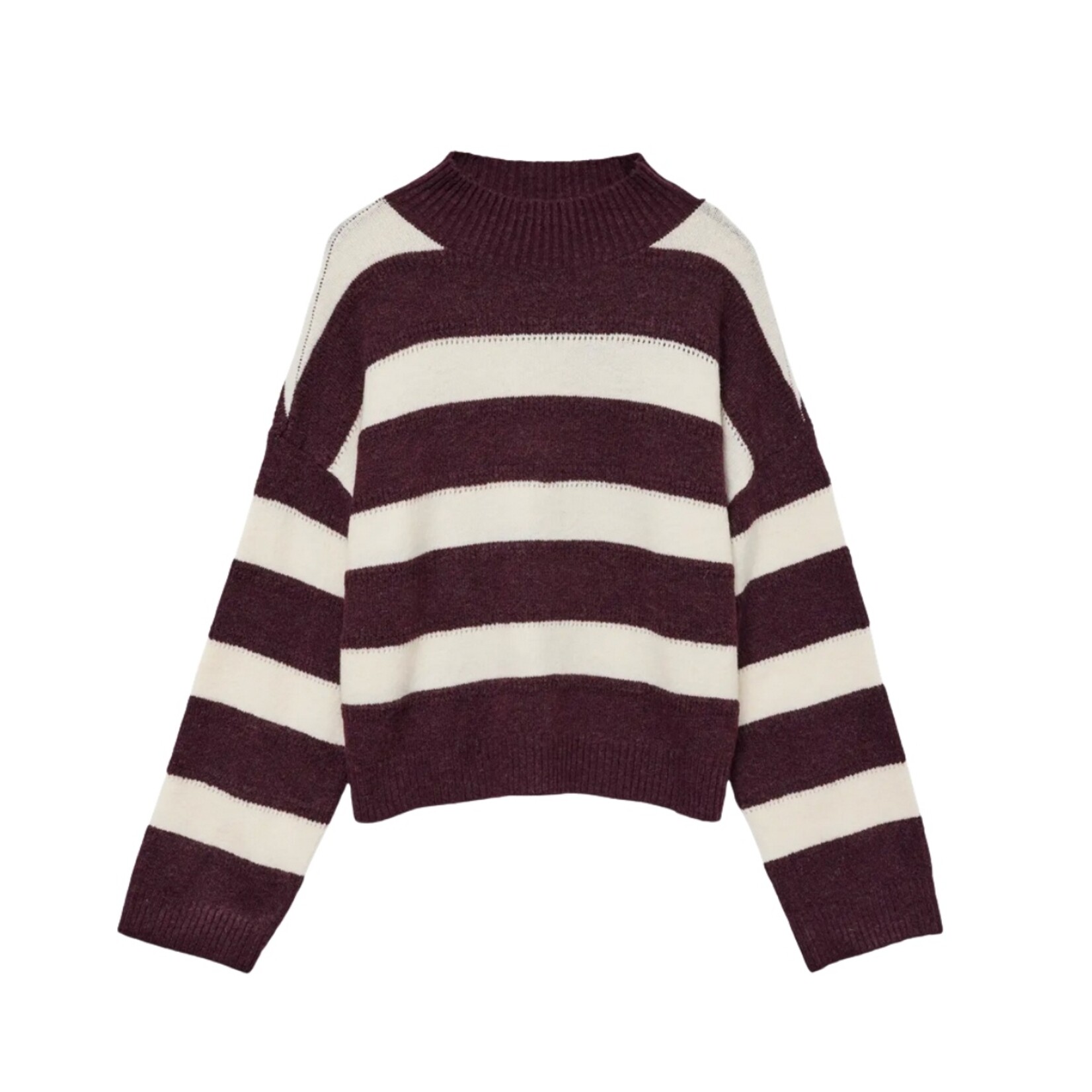 Vero Moda Milo Striped Mock Neck Knit