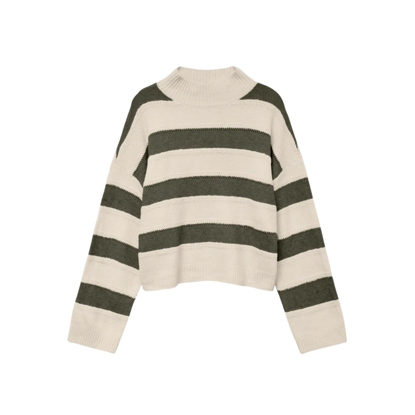 Vero Moda Juno Striped Mock Neck Knit