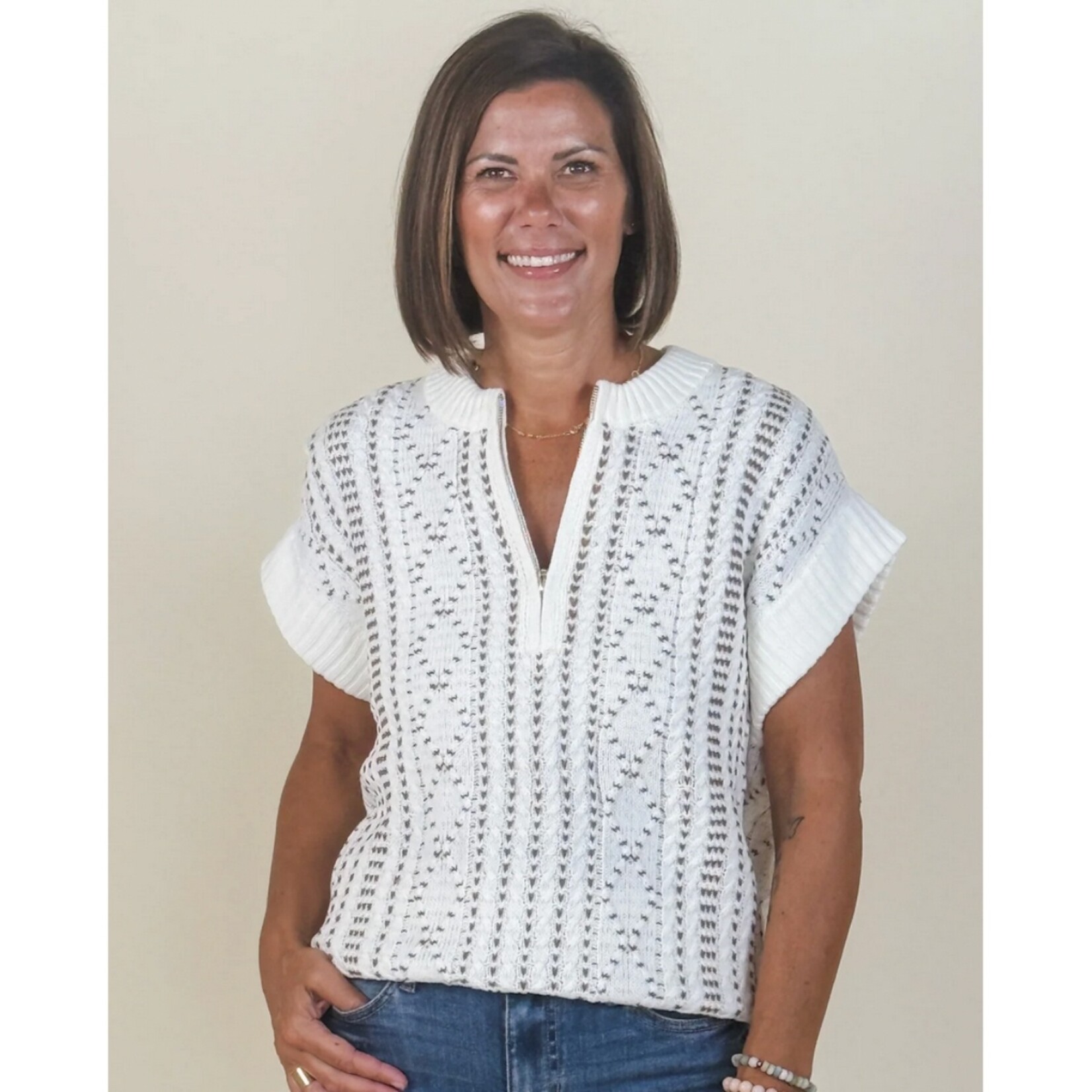 Liverpool Meg Cap Sleeve Knit