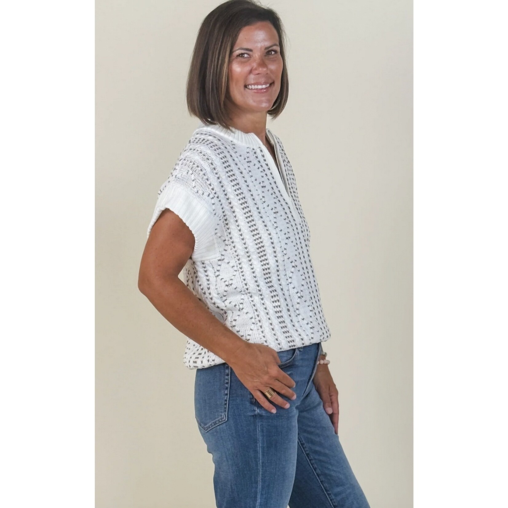 Liverpool Meg Cap Sleeve Knit