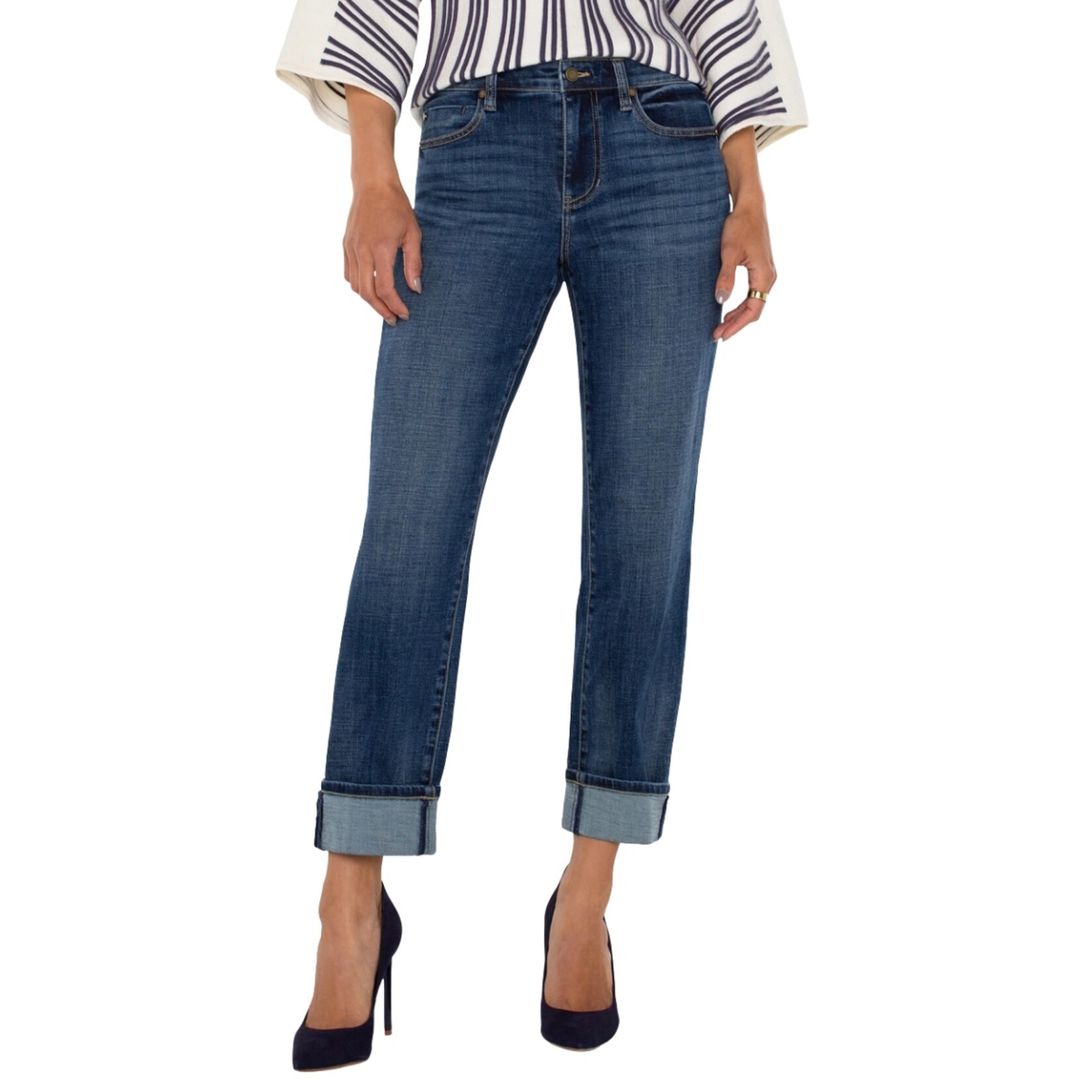 Liverpool Marley GF Cuffed Denim