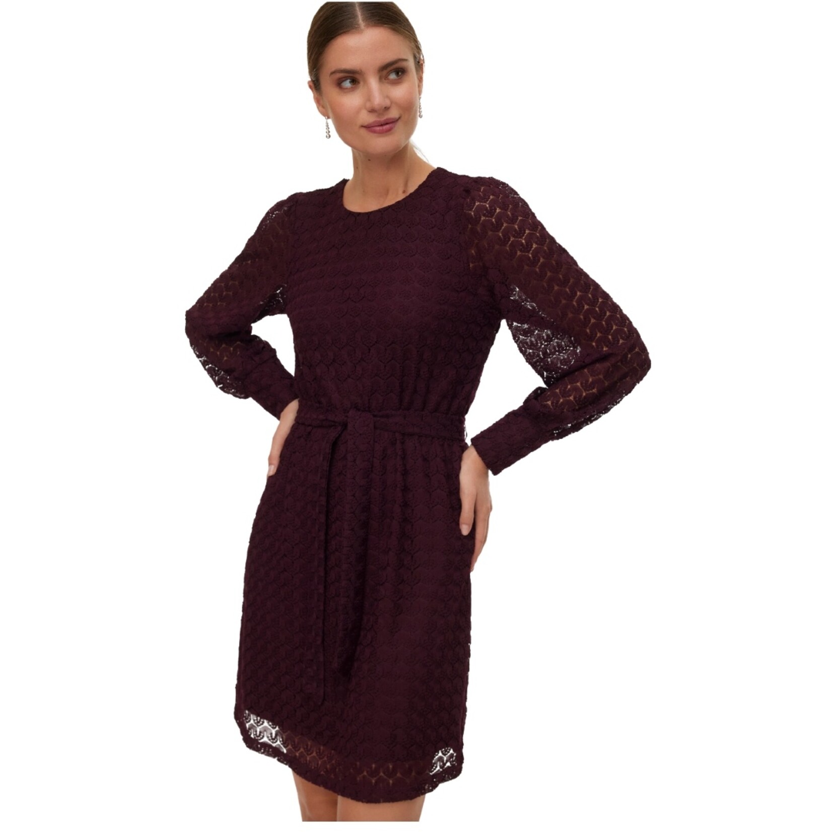 Vero Moda Blaire Lace Dress - Winetasting