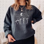 Wild Melon Designs Dancing Skeletons Crew Sweatshirt