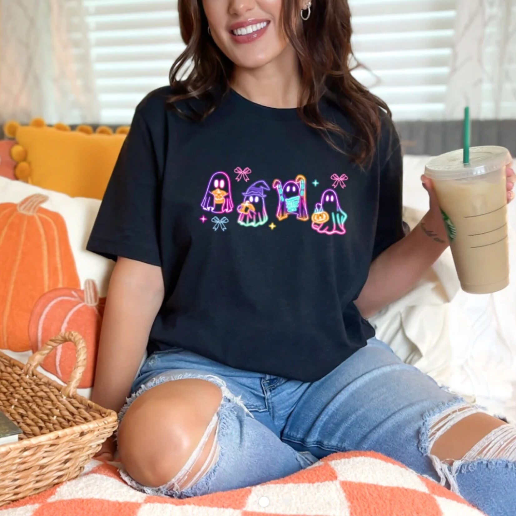 Wild Melon Designs Neon Ghosts Tee