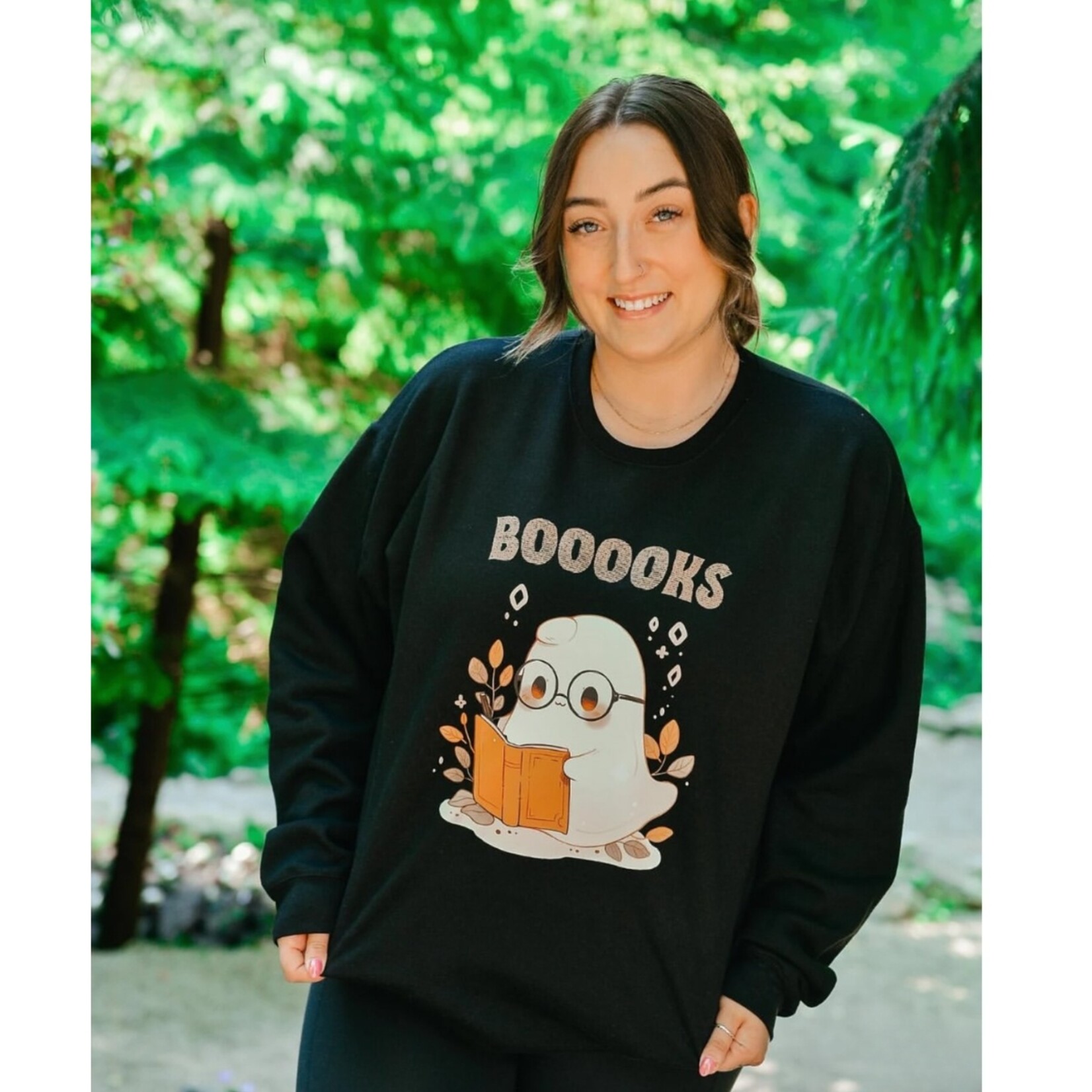 Wild Melon Designs Booooks Crew Sweatshirt