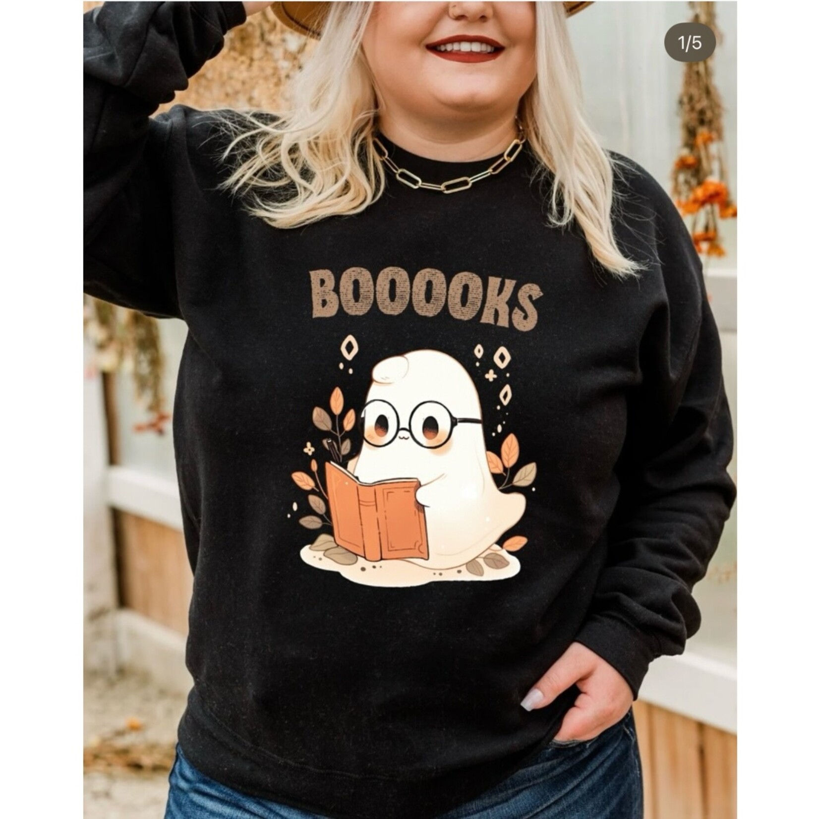 Wild Melon Designs Booooks Crew Sweatshirt