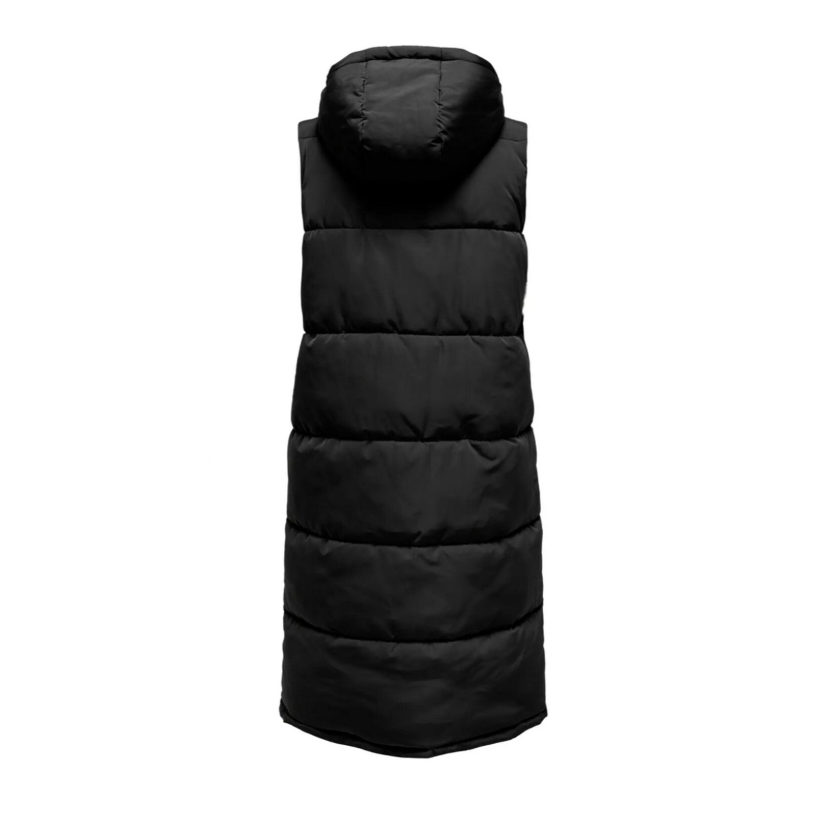 Only Britt Long Puffer Vest - Black