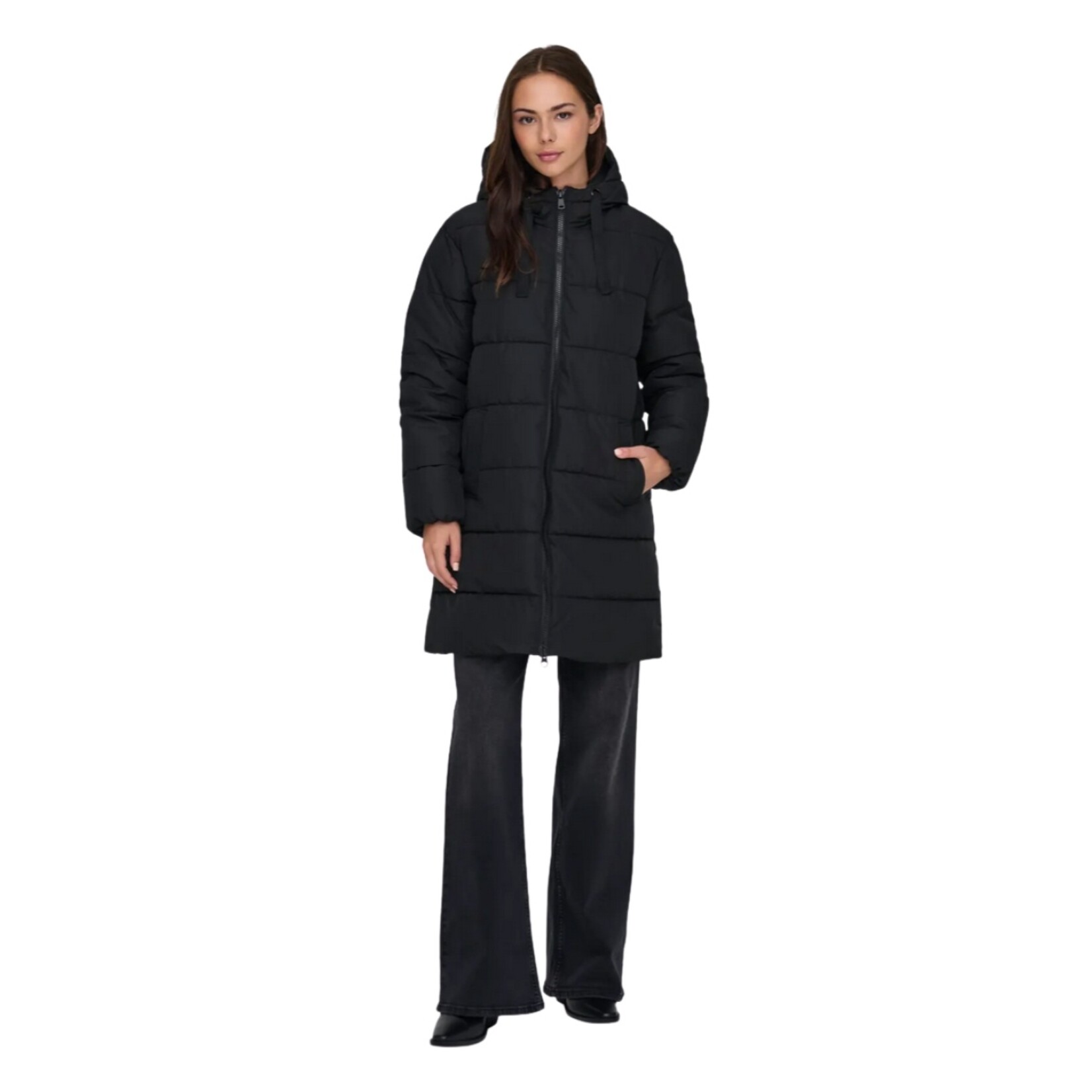 Only Dakota Mid Length Coat - Black