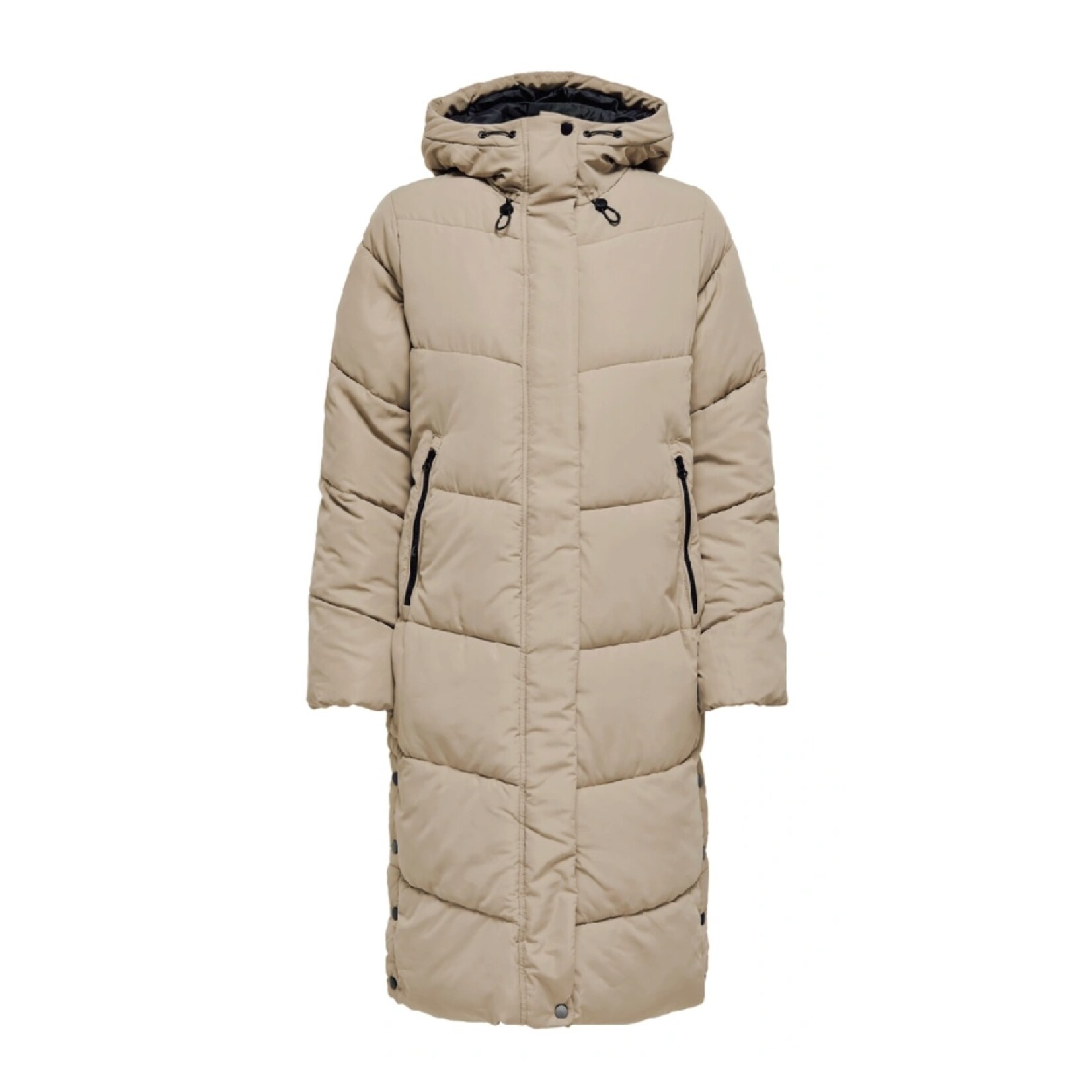 Only Mason Long Puffer Coat - Oat