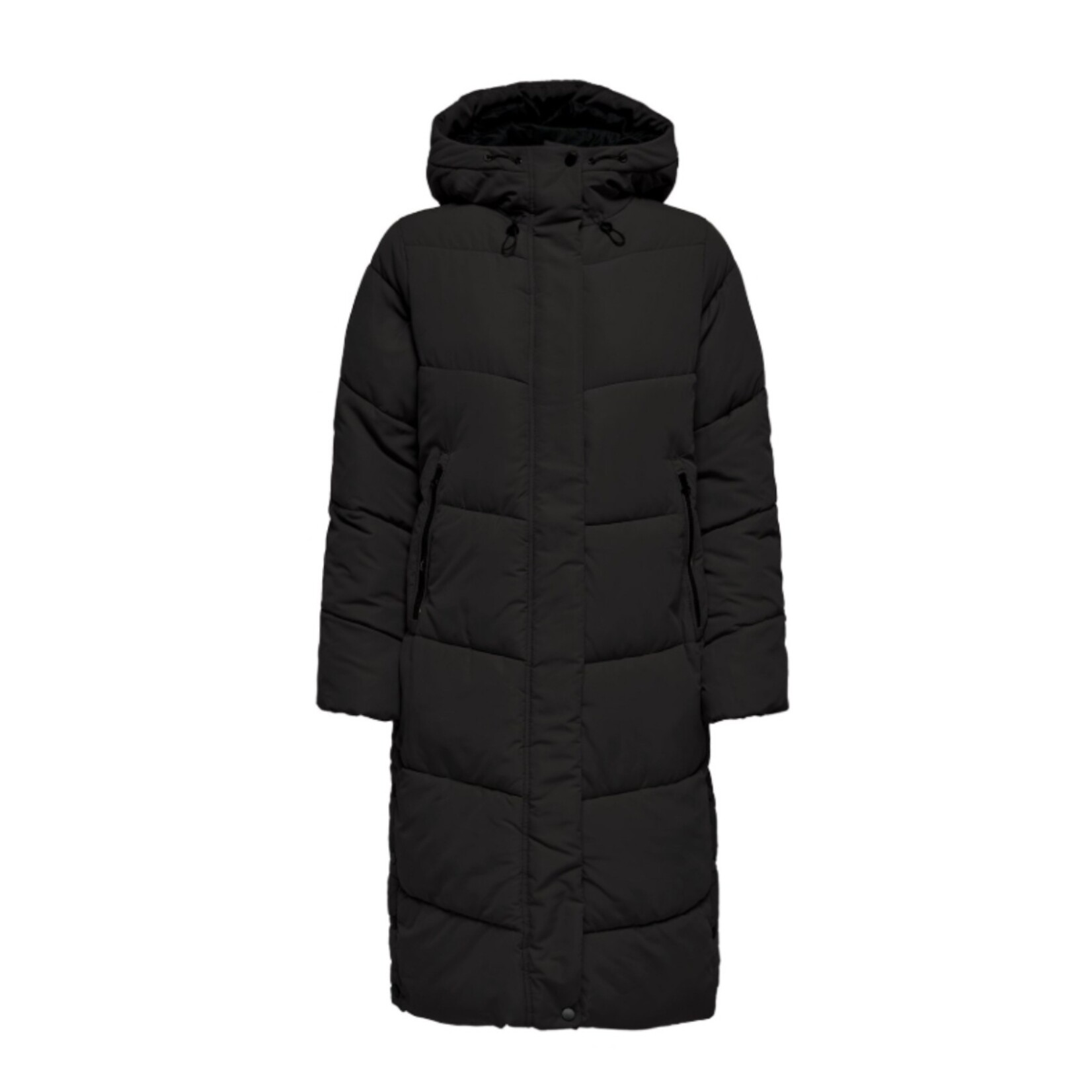 Only Mason Long Puffer Coat - Black