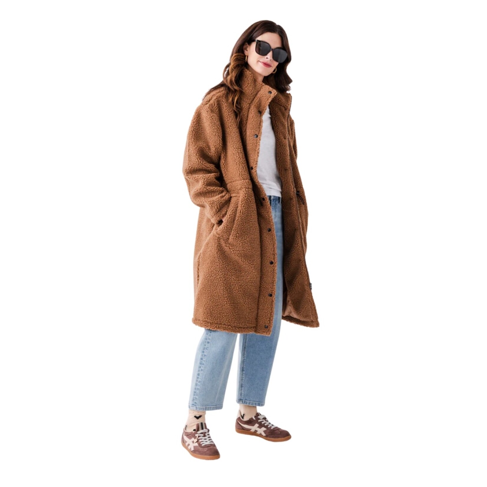 Elsie Long Sherpa Coat