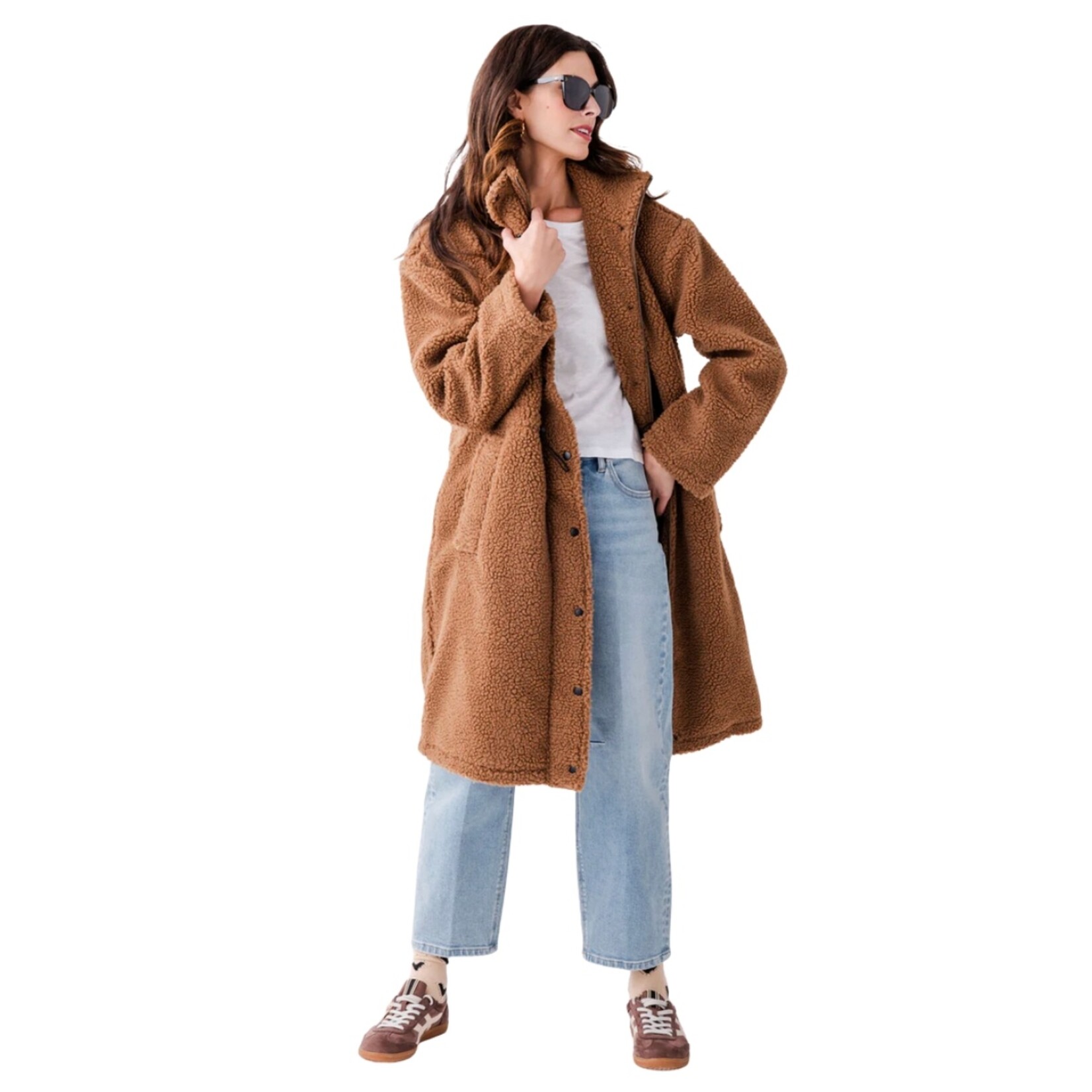 Elsie Long Sherpa Coat