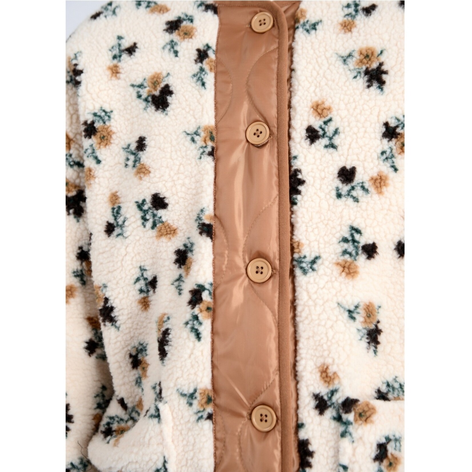 Sophia Floral Sherpa Jacket
