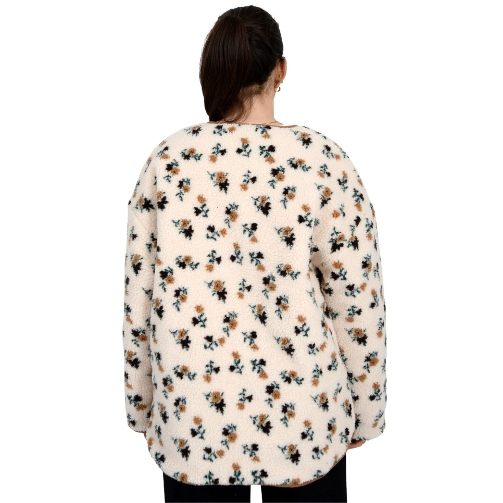 Sophia Floral Sherpa Jacket