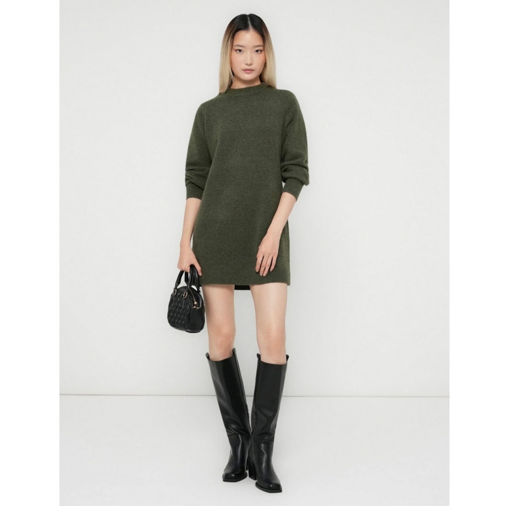 Vero Moda Bridget Sweater Dress - Grape Leaf