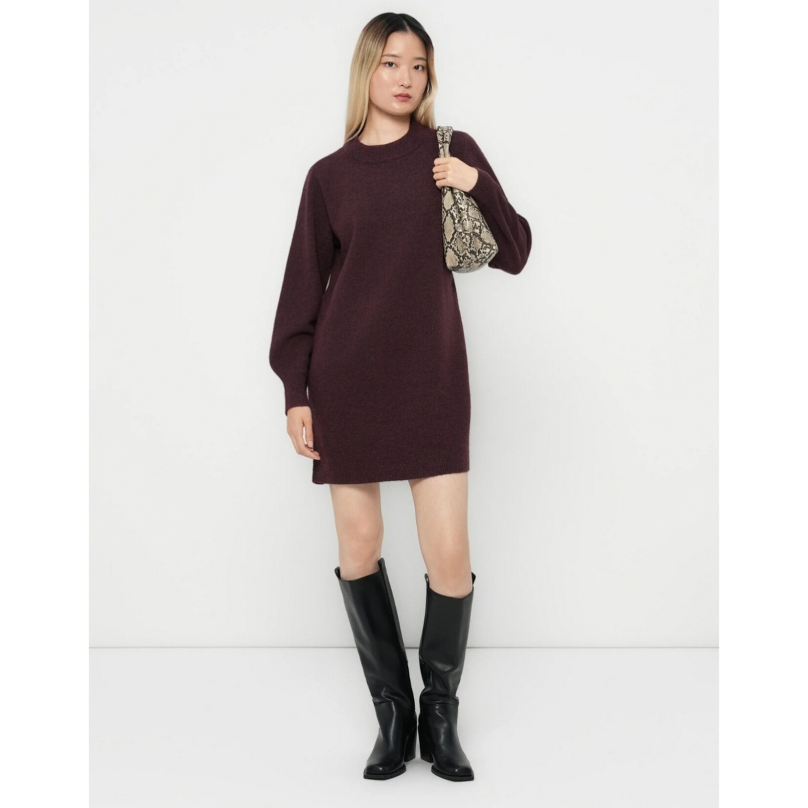 Vero Moda Bridget Sweater Dress - Wine