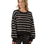 Molly Bracken Amber Striped Heart Knit