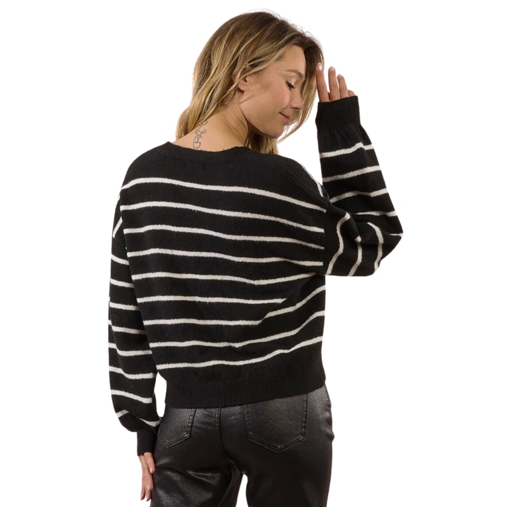 Molly Bracken Amber Striped Heart Knit