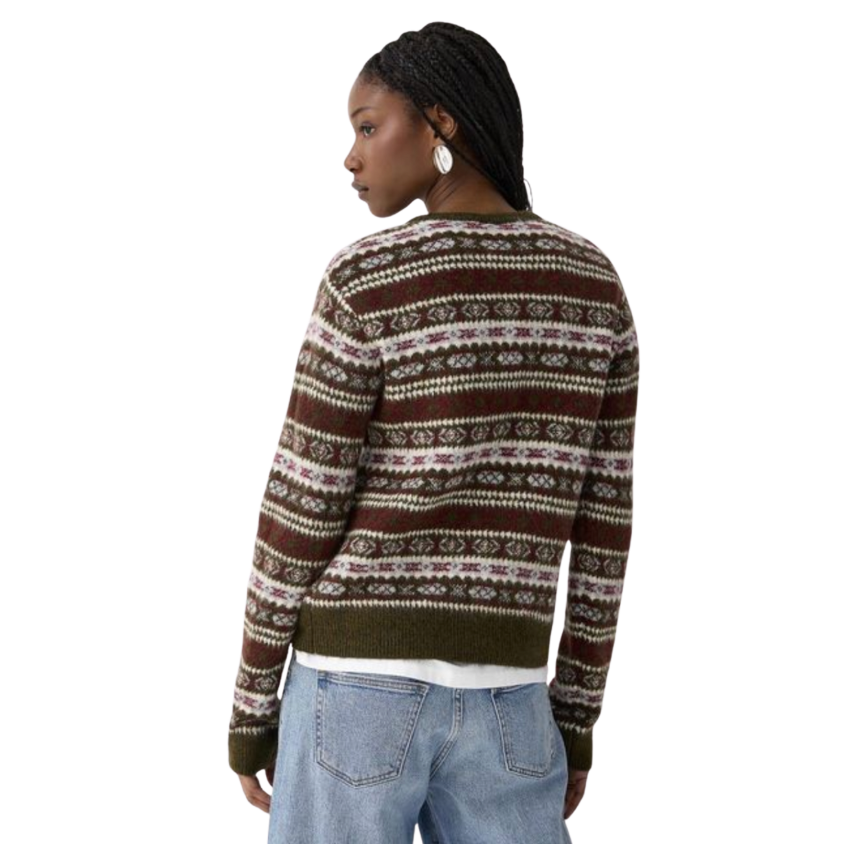 JJXX Farrah Fair Isle Crew Knit