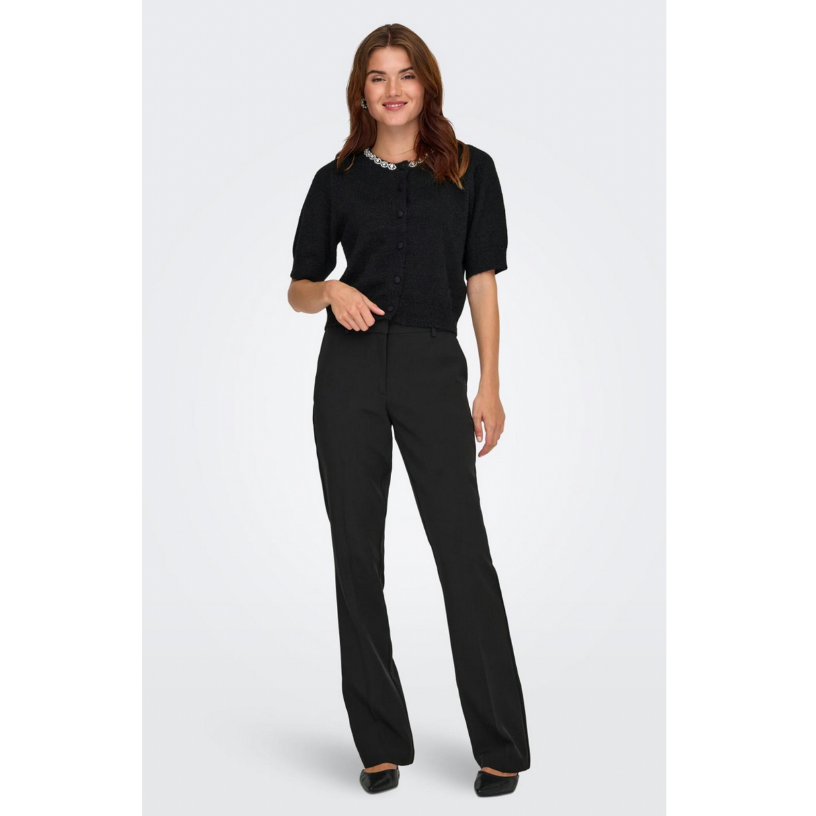 JDY Frost Embellished  Cardigan - Black