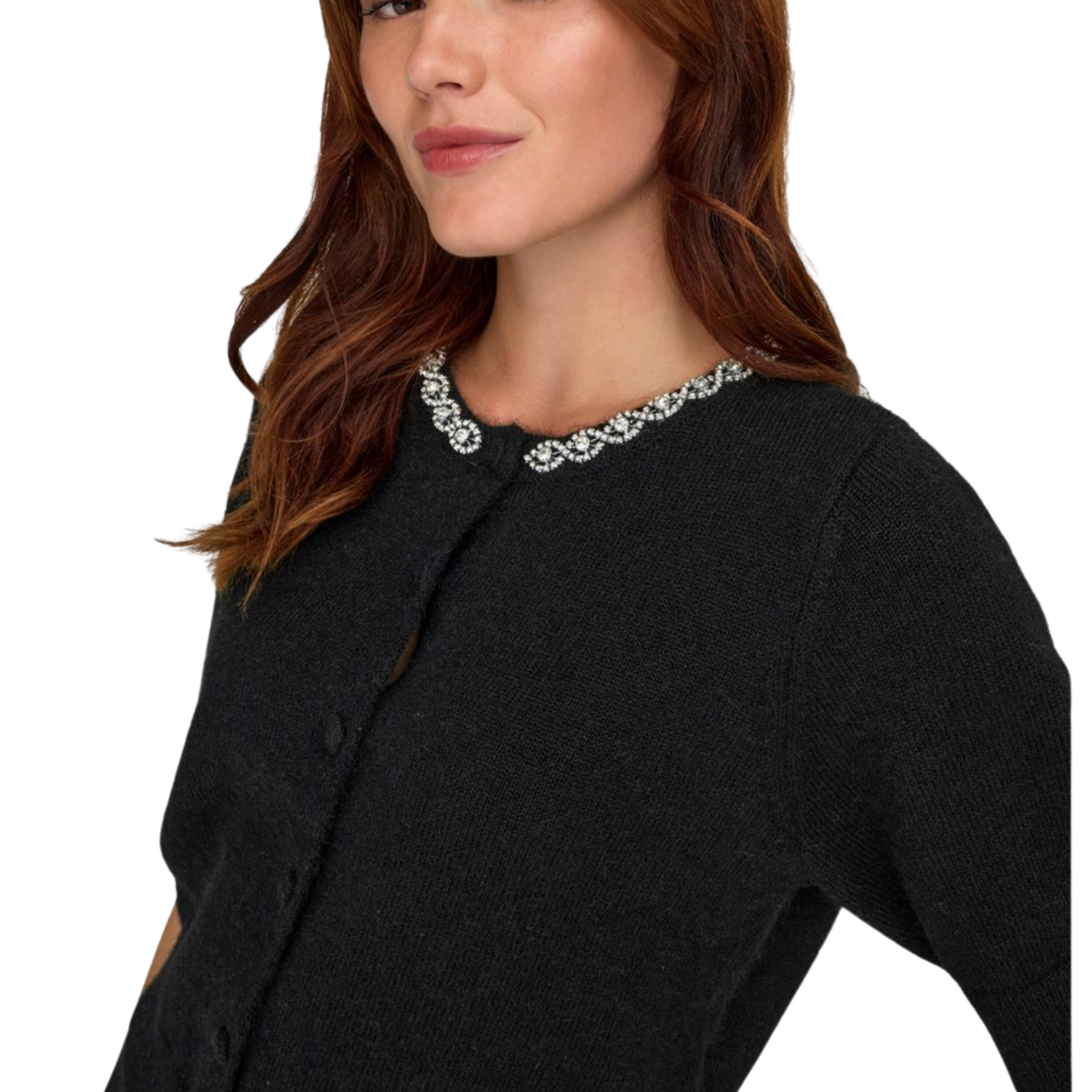 JDY Frost Embellished  Cardigan - Black