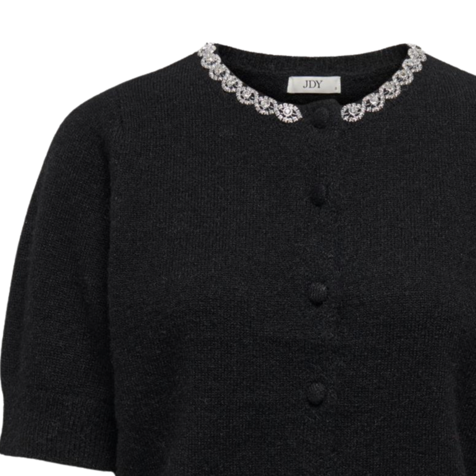 JDY Frost Embellished  Cardigan - Black
