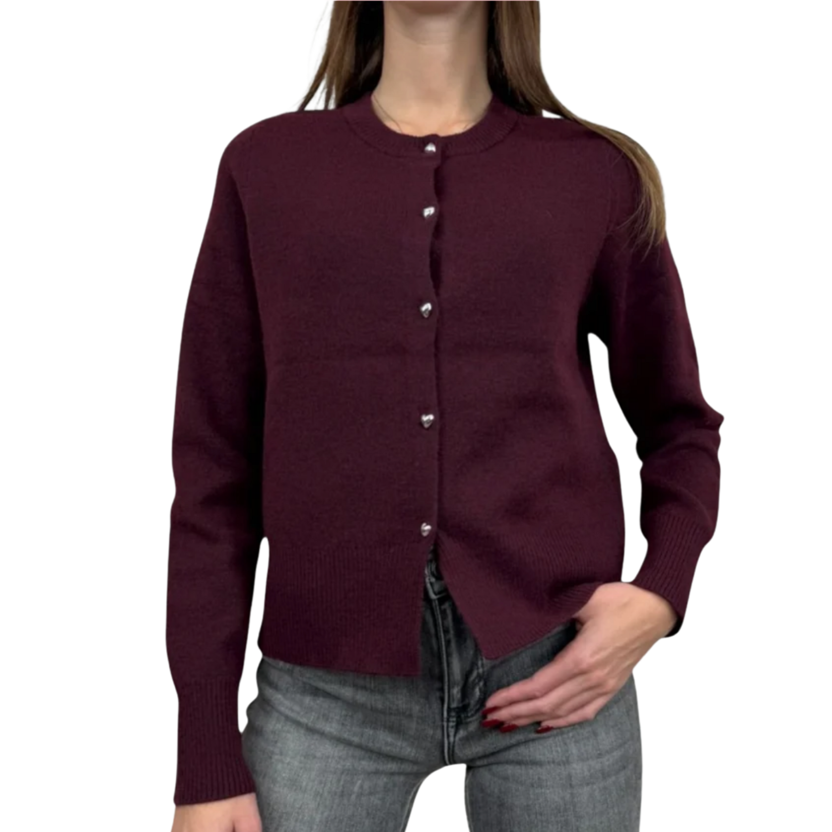 Vero Moda Autumn Cardigan - Wine