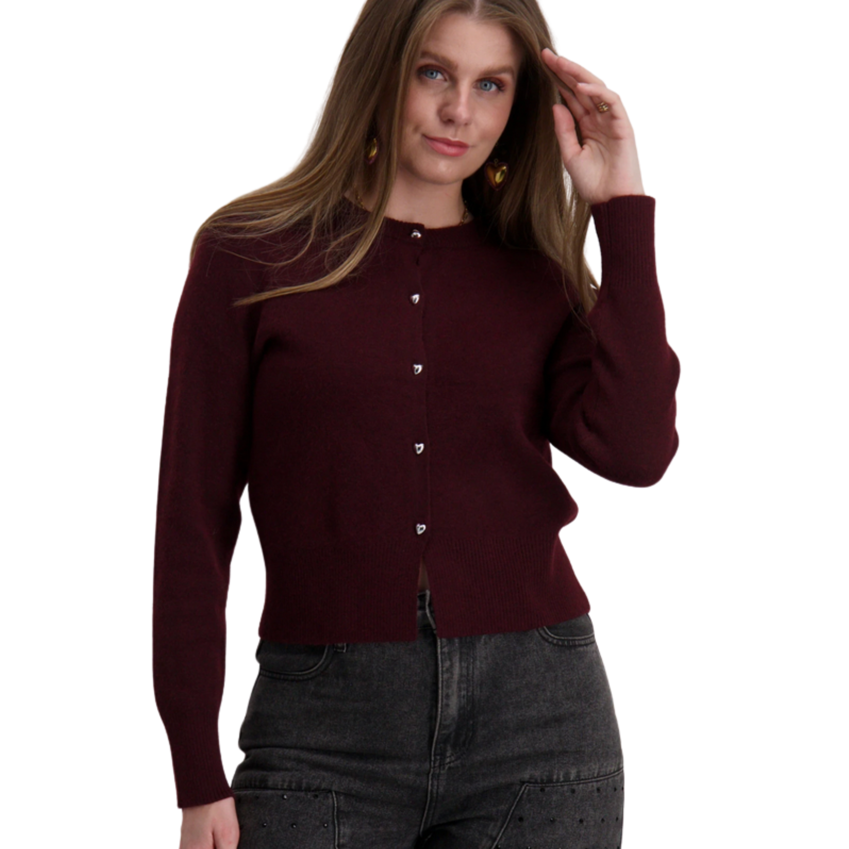 Vero Moda Autumn Cardigan - Wine