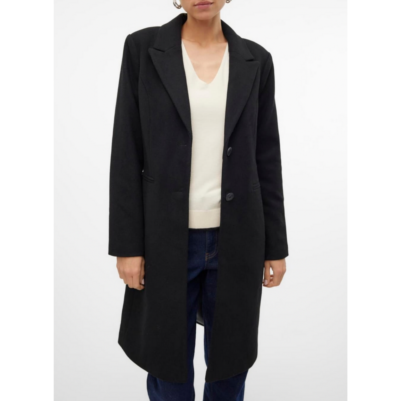 Vero Moda Blaza Herringbone Long Coat