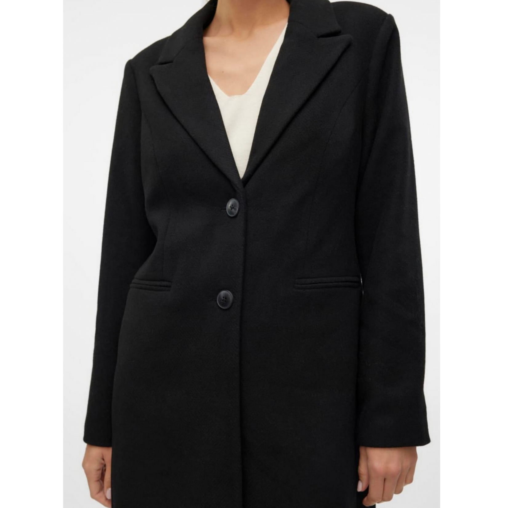Vero Moda Blaza Herringbone Long Coat