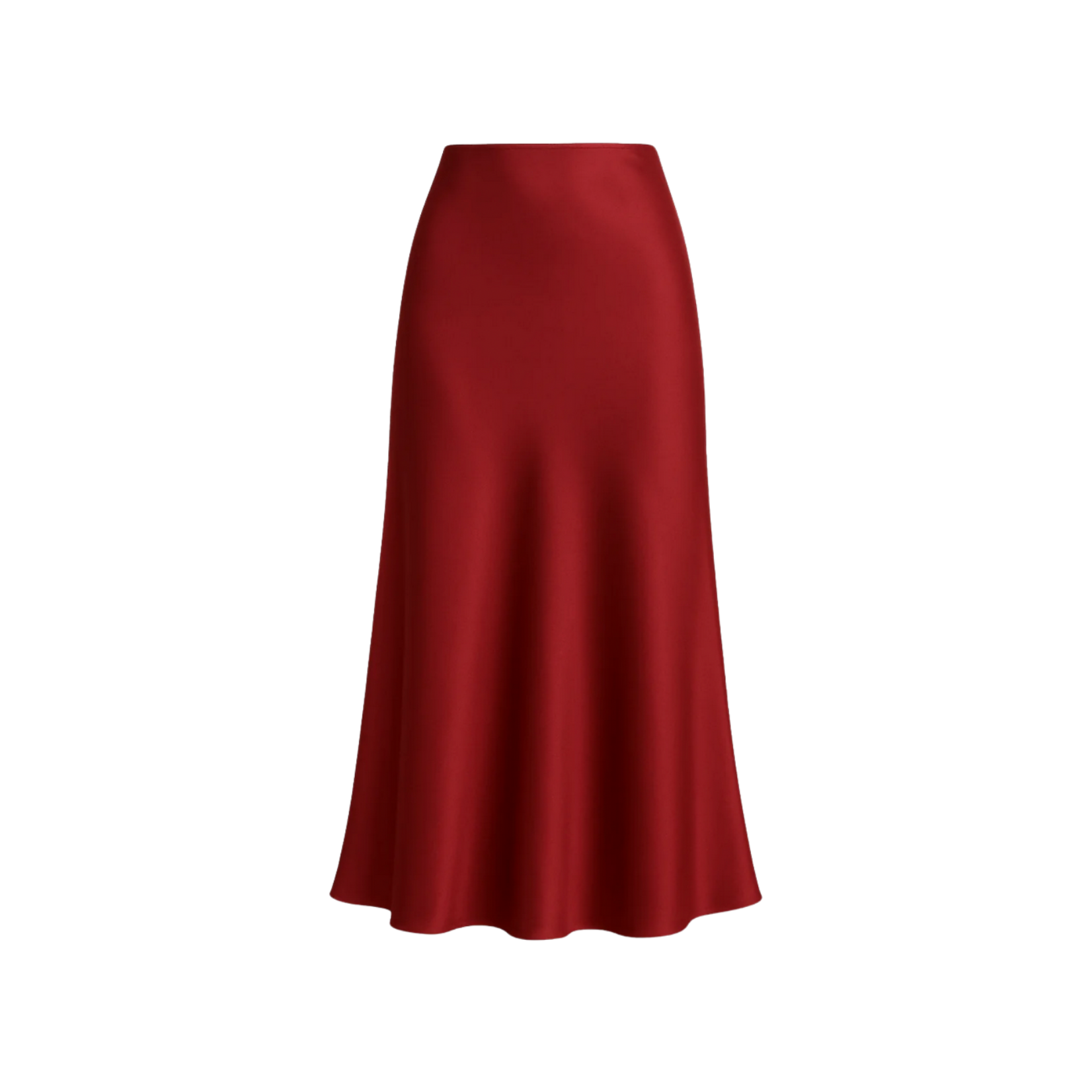 Allina Satin Midi Skirt