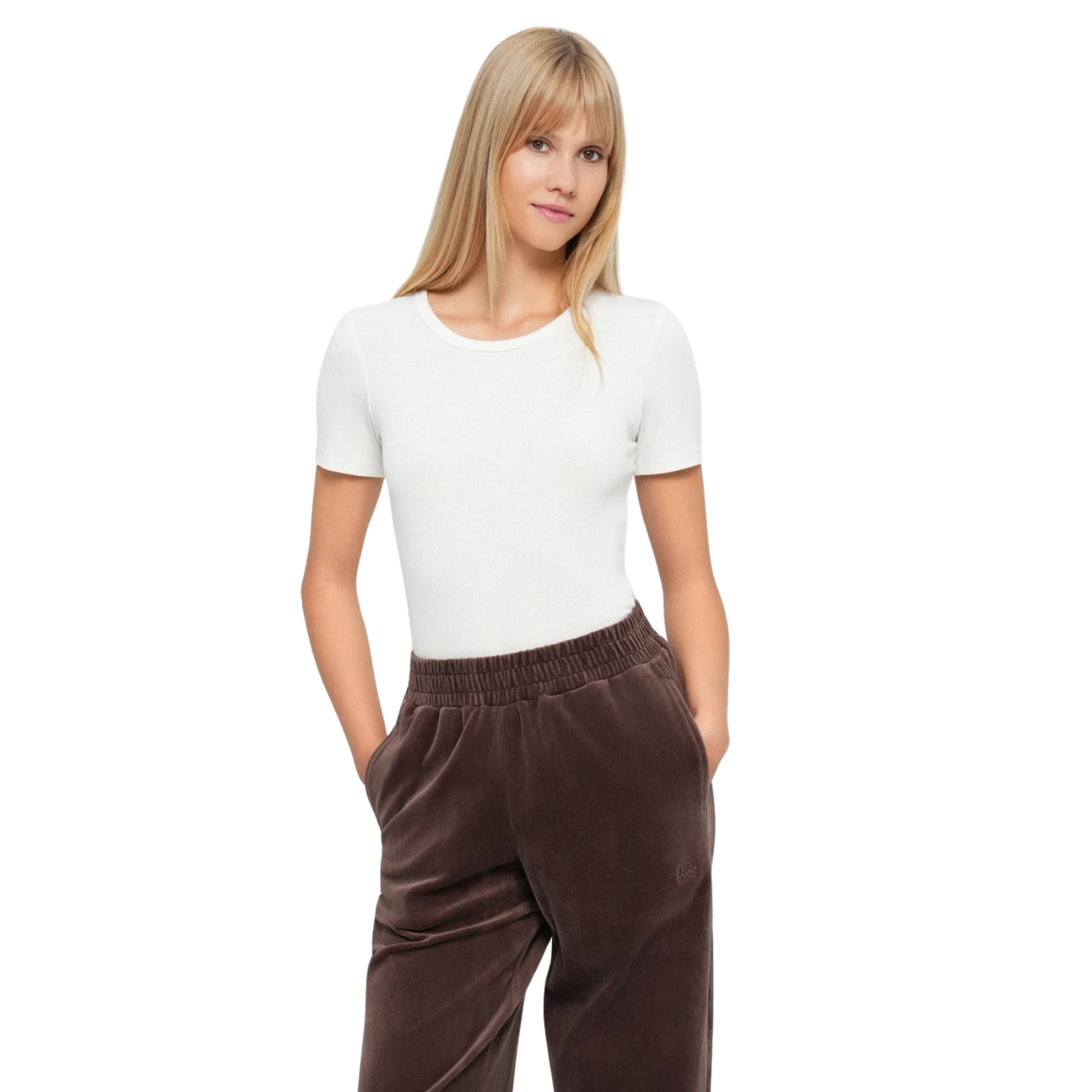 JJXX Victoria Velour Wide Leg Pant