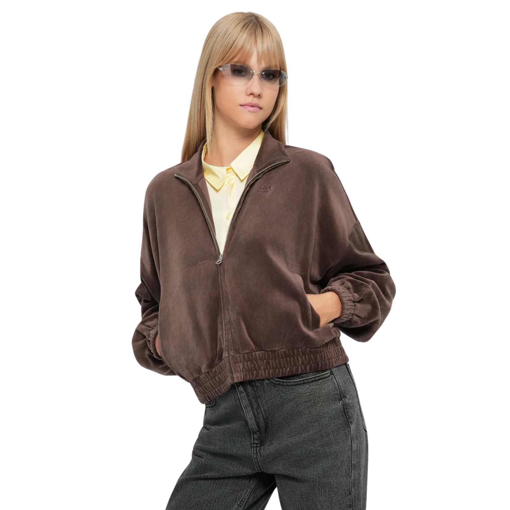 JJXX Victoria Velour Zip Up