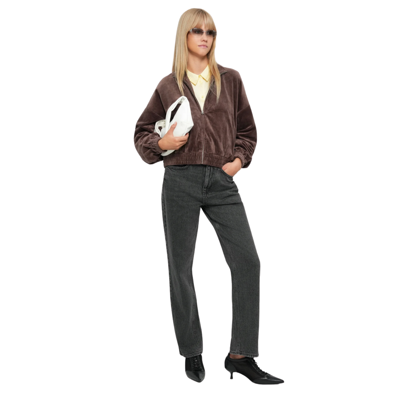 JJXX Victoria Velour Zip Up