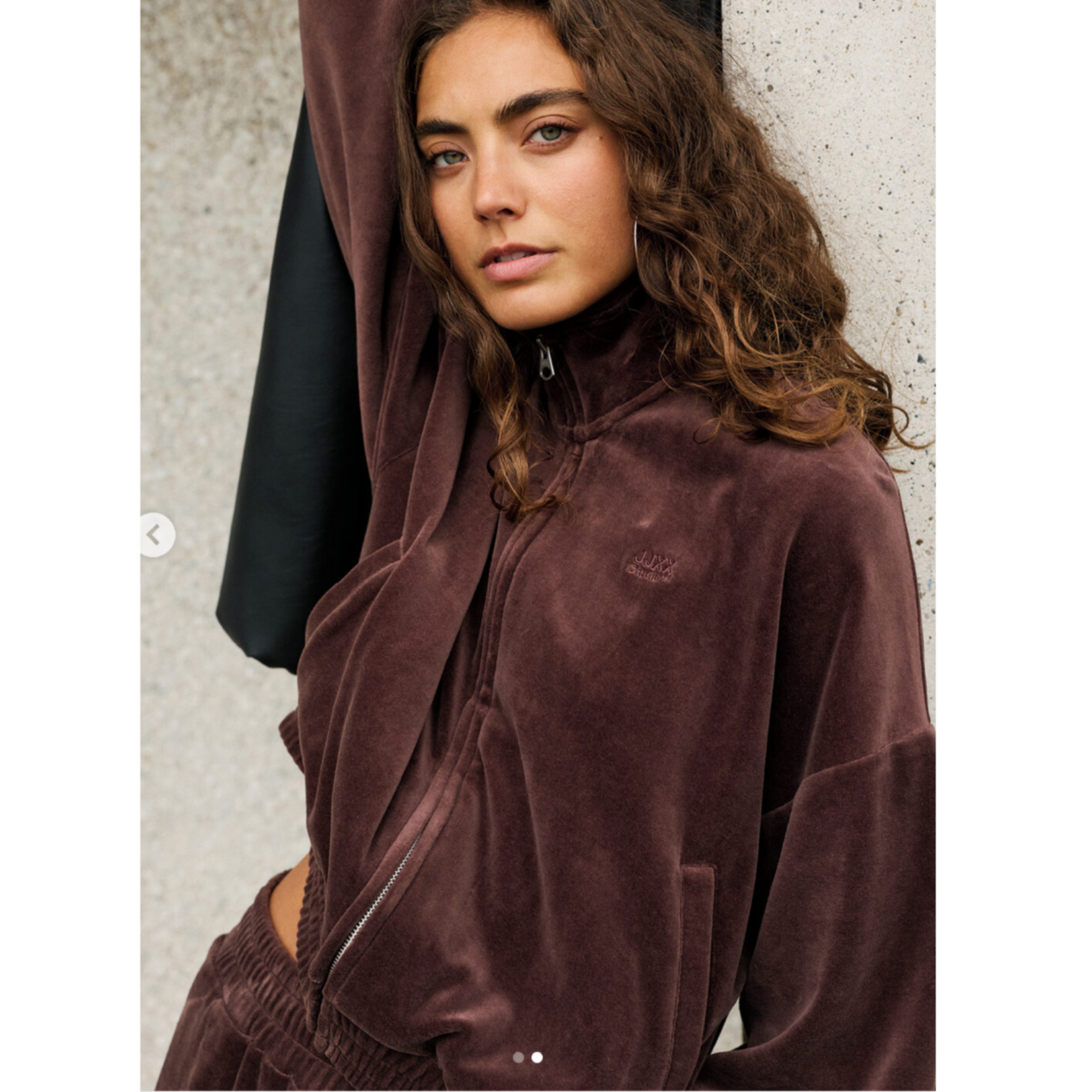 JJXX Victoria Velour Zip Up