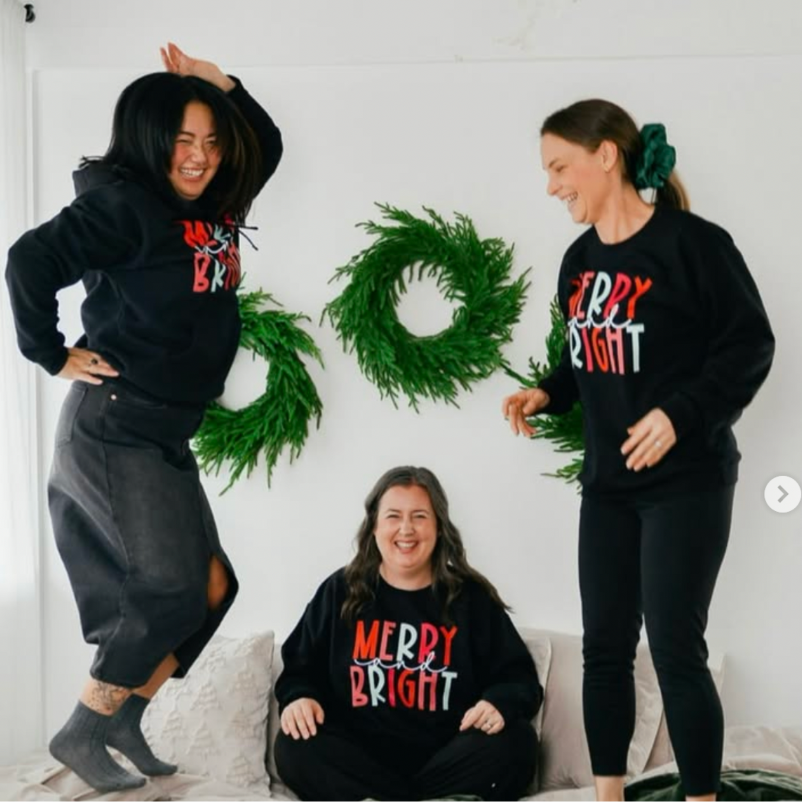 Wild Melon Designs Merry & Bright Crew Sweatshirt